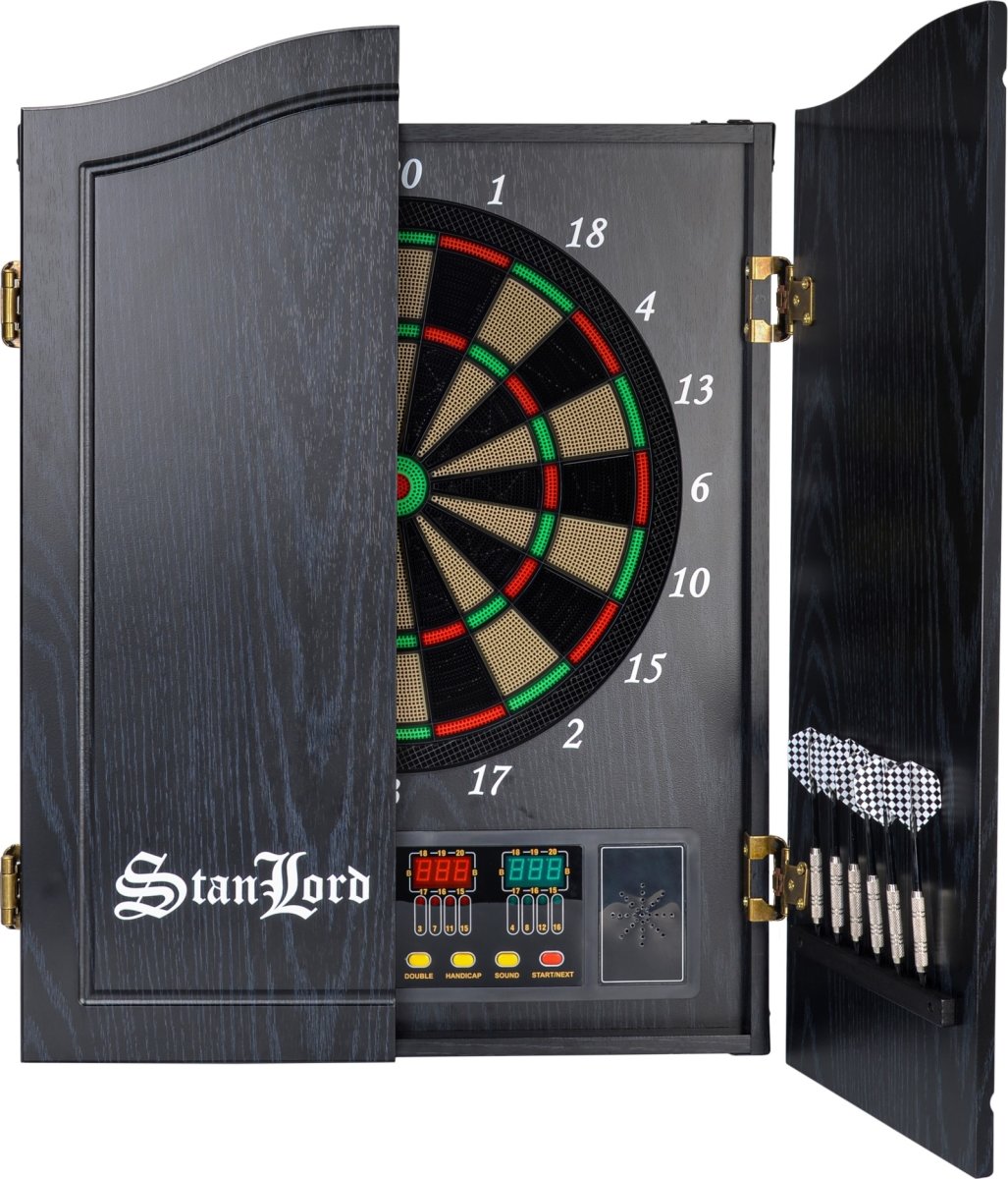 Stanlord Elektronisk dartskab inkl. 12 pile