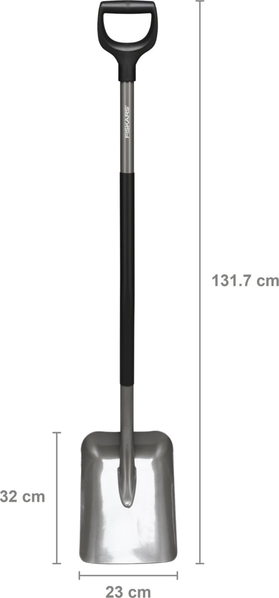 Fiskars Ergonomic Skovl, grå, 131,7 cm.