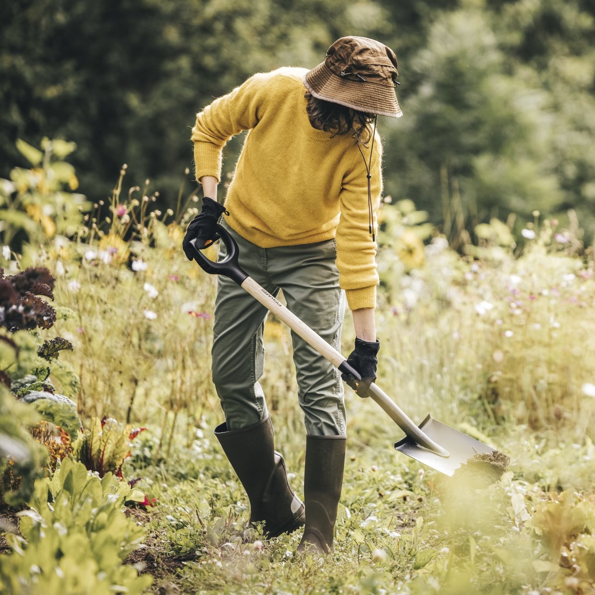 Fiskars Solid Spade, stål/træ, 108,5 cm.