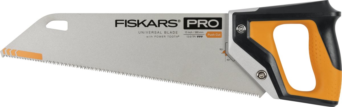 Fiskars Pro PowerTooth Håndsav, 38 cm, 9 tpi