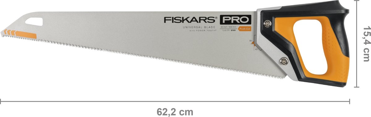 Fiskars Pro PowerTooth Håndsav, 50 cm, 9 tpi