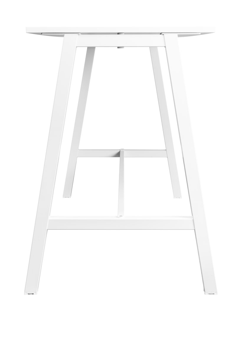 Talk Højbord, hvidt stel/hvid laminat,140x70 cm