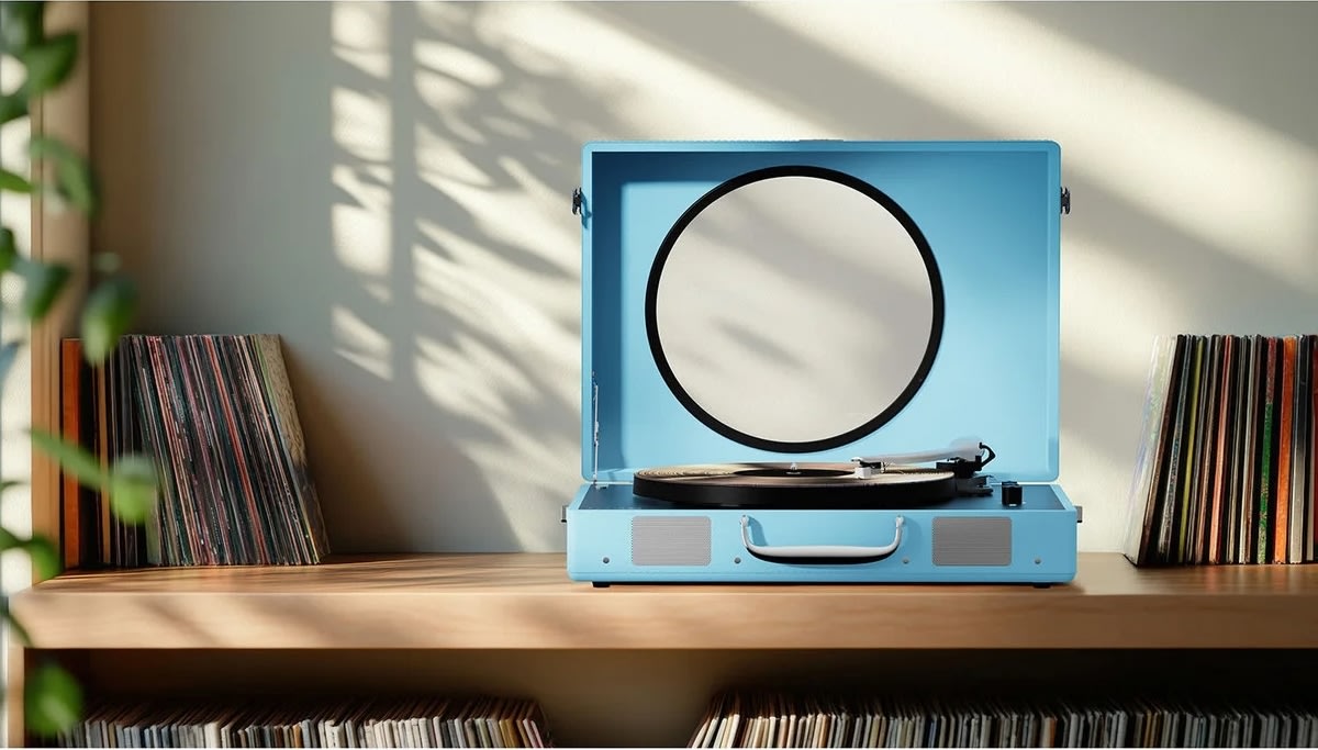 MIXX Vinylpladeafspiller Revival 65 Stereo, Blå