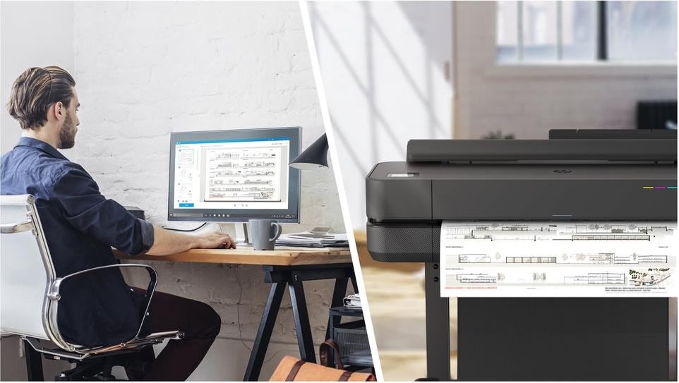 HP DesignJet T650 36" farve storformatsprinter