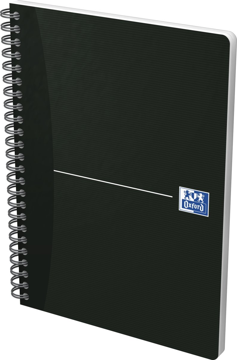 Oxford Smart Black Spiralbog A5 | Kvadreret