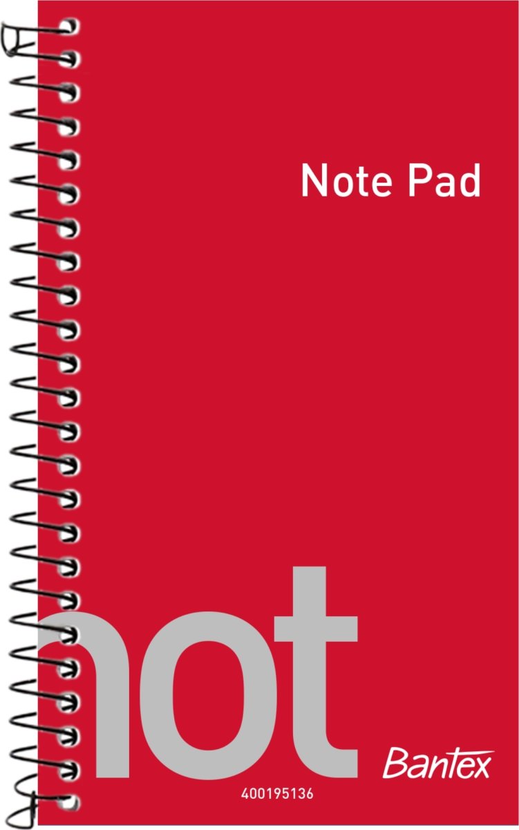 Bantex Not Spiral Notesbog, 130x76 mm