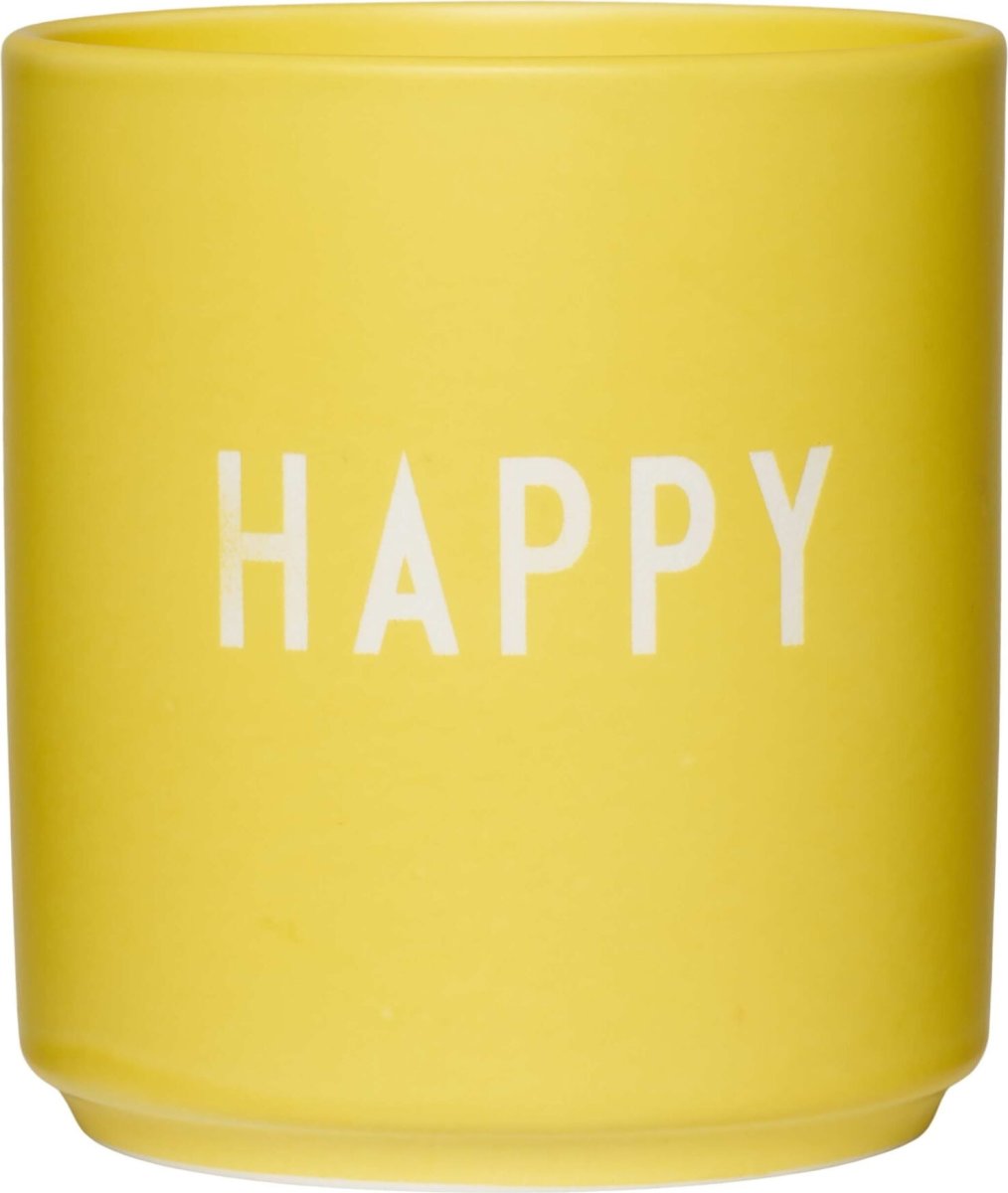 Design Letters Favourite Kop Happy, gul