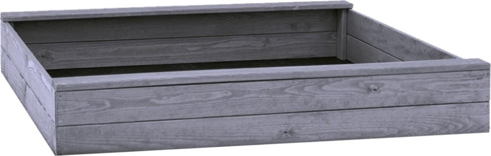 NORDIC PLAY Sandkasse, 120 x 120 cm, grå