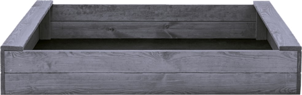 NORDIC PLAY Sandkasse, 120 x 120 cm, grå