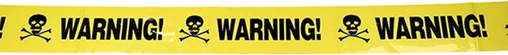Afskærmingsbånd, warning, 600cm
