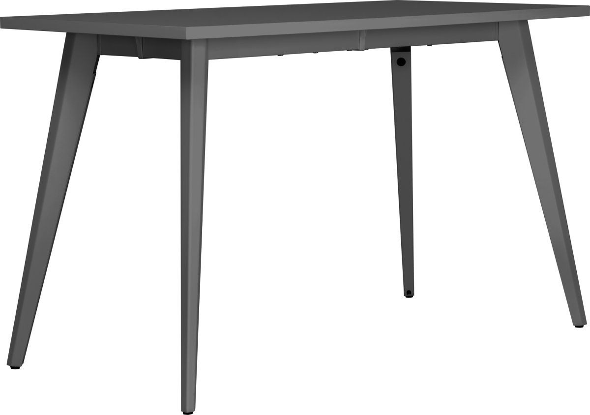 Simple skrivebord, stålstel/grå top, 120x60 cm