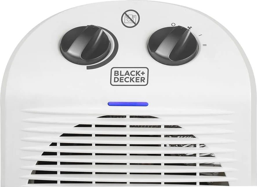 BLACK+DECKER 2000W Varmeblæser, hvid