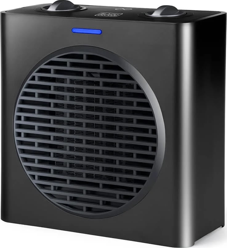BLACK+DECKER Keramisk 1500W varmeblæser, sort