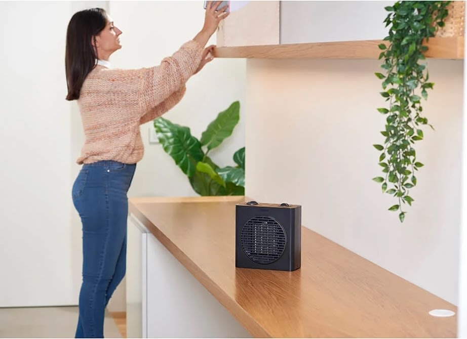 BLACK+DECKER Keramisk 1500W varmeblæser, sort