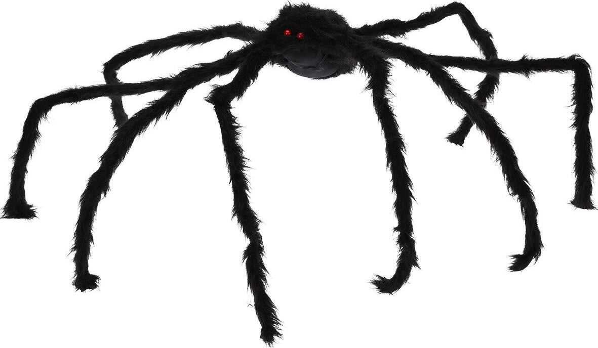 Stor Halloween edderkop, sort, 150 cm
