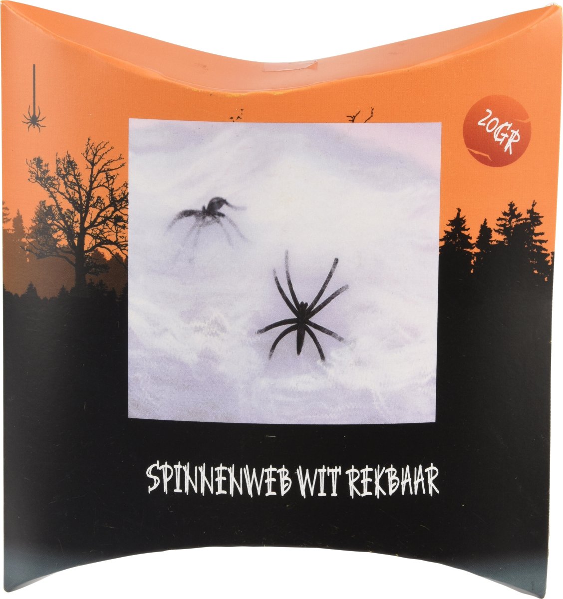 Strækbart Edderkoppespind m. 2 Edderkopper, nylon