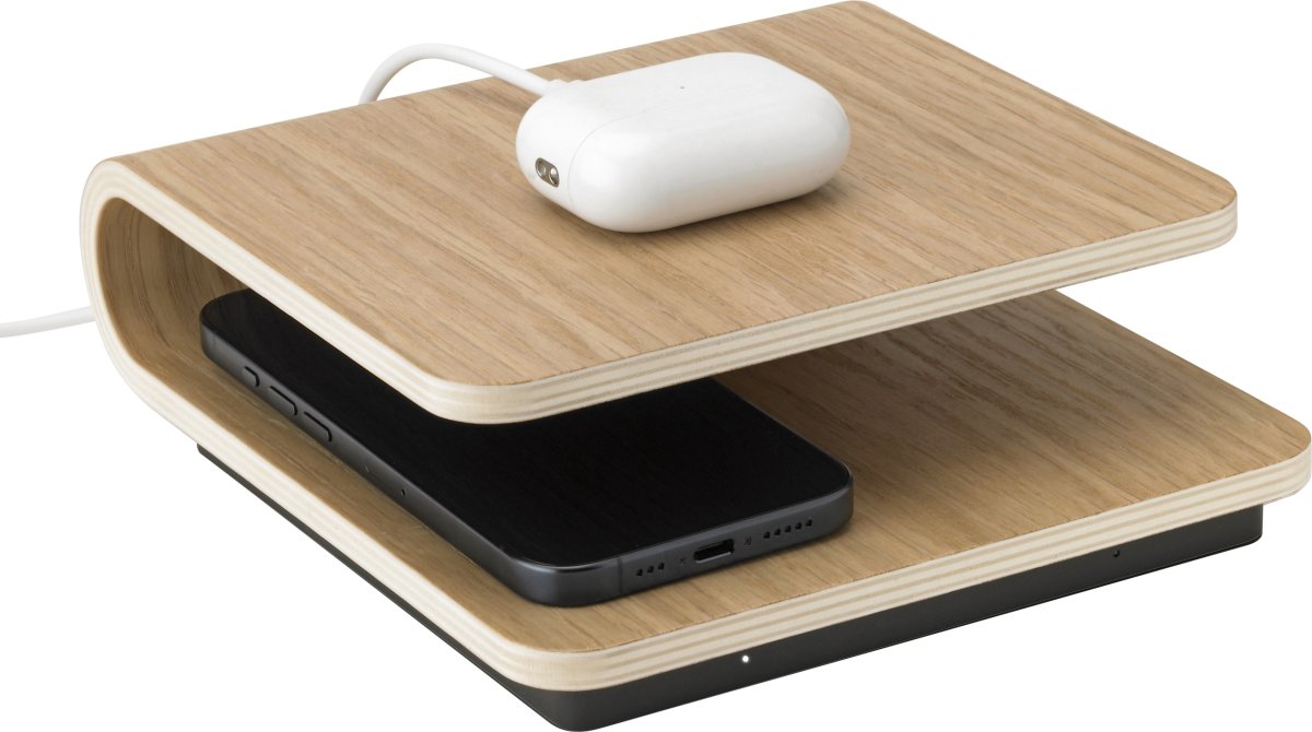 Stelton Ro Trådløs Oplader, eg
