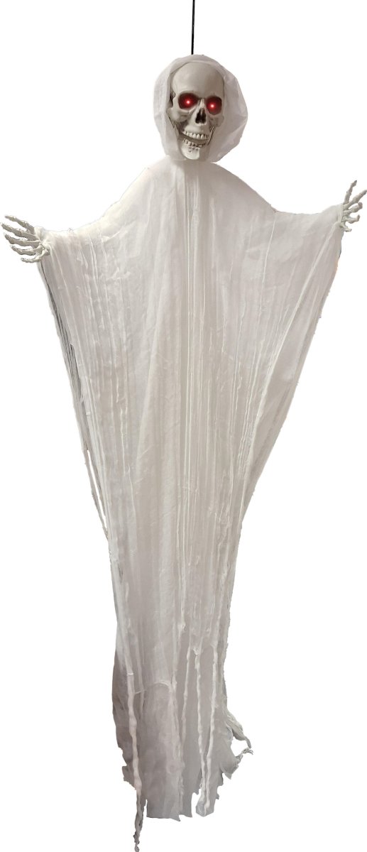 Hængende Spøgelsesskelet m. Lys/Lyd, H140 cm