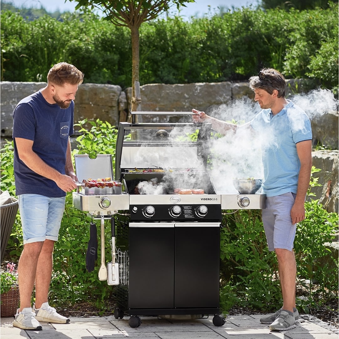 Rösle Videro G3-S Gasgrill, sort, 3 brændere