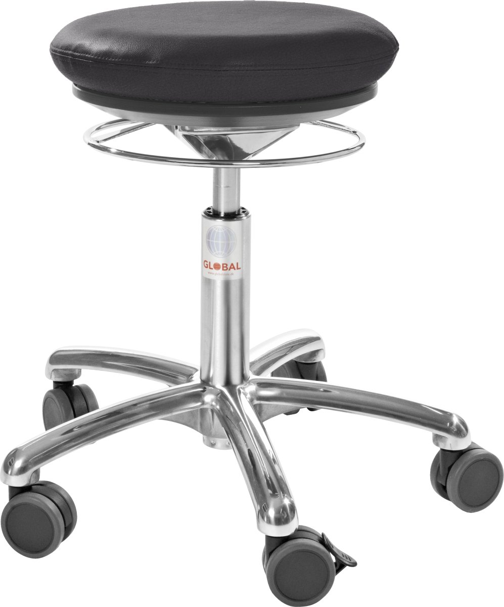 Pilates AirSeat Stol, Sort, Kunstlæder, 43-56cm