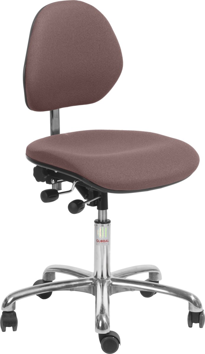 Office Arbejdsstol lav ryg, Rosa, Stof, 44-56 cm