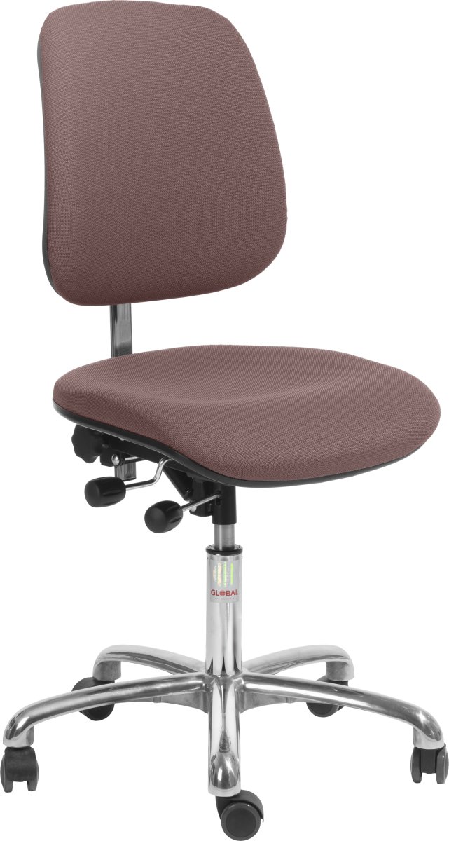 Office Arbejdsstol høj ryg, Rosa, Stof, 44-56 cm