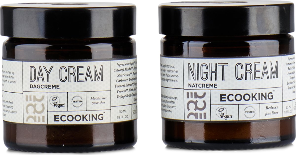 Ecooking Ansigtscremer Dag/Nat, 50 ml,