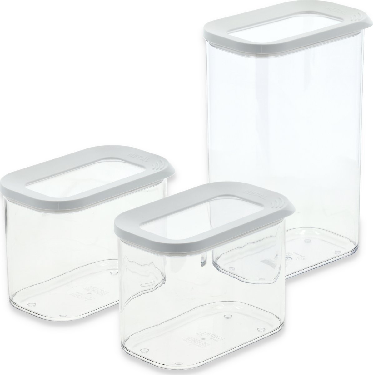 Mepal Husholdningsboks Modula 3 stk. Transparent