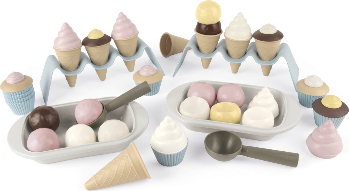 Dantoy BIO cupcake & is-sæt, 54 dele