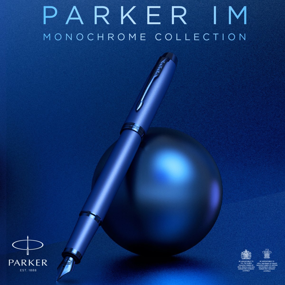 Parker IM Monochrome Blue Fyldepen | F
