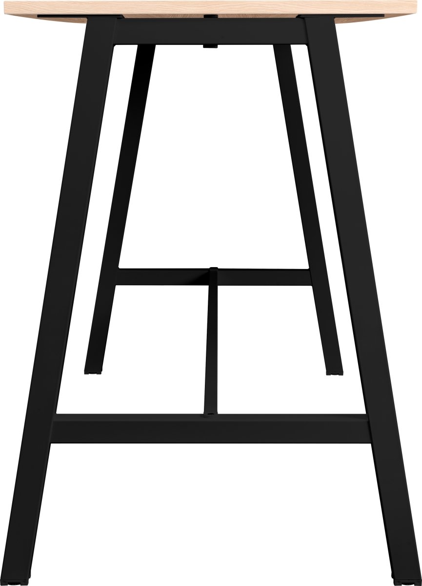 Talk Højbord, sort stel/eg laminat, 180x70 cm