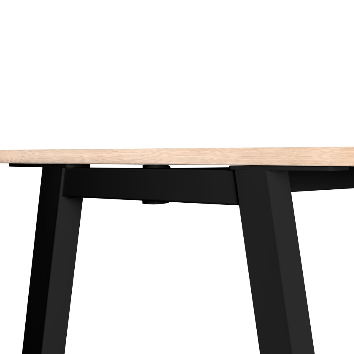 Talk Højbord, sort stel/eg laminat, 180x70 cm