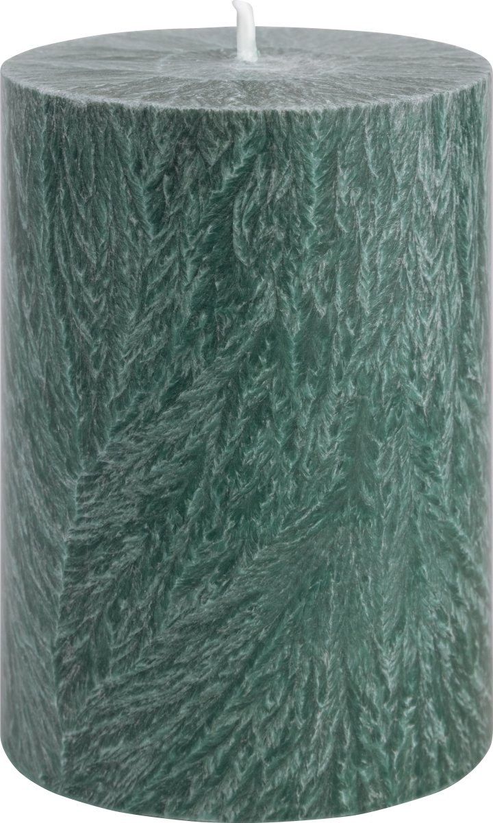 Bloklys, Shea-stearin, 6,7x10 cm, Grøn