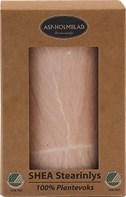 Bloklys, Shea-stearin, 6,7x10 cm, Rosa