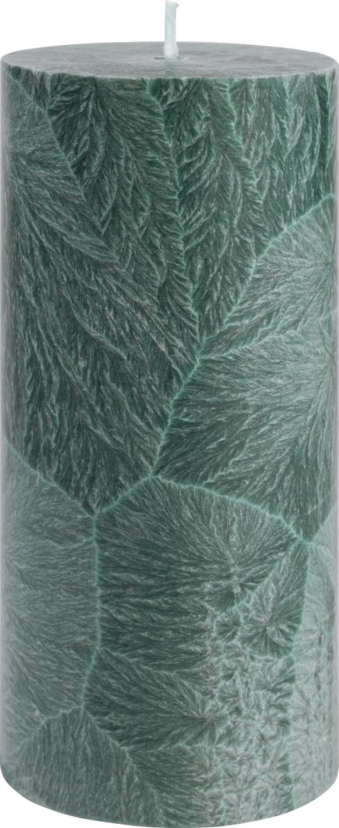 Bloklys, Shea-stearin, 6,7x15 cm, Grøn