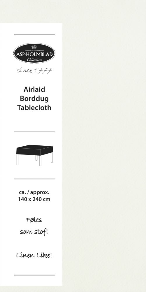 Foldedug, Airlaid, 140x240 cm, Hvid