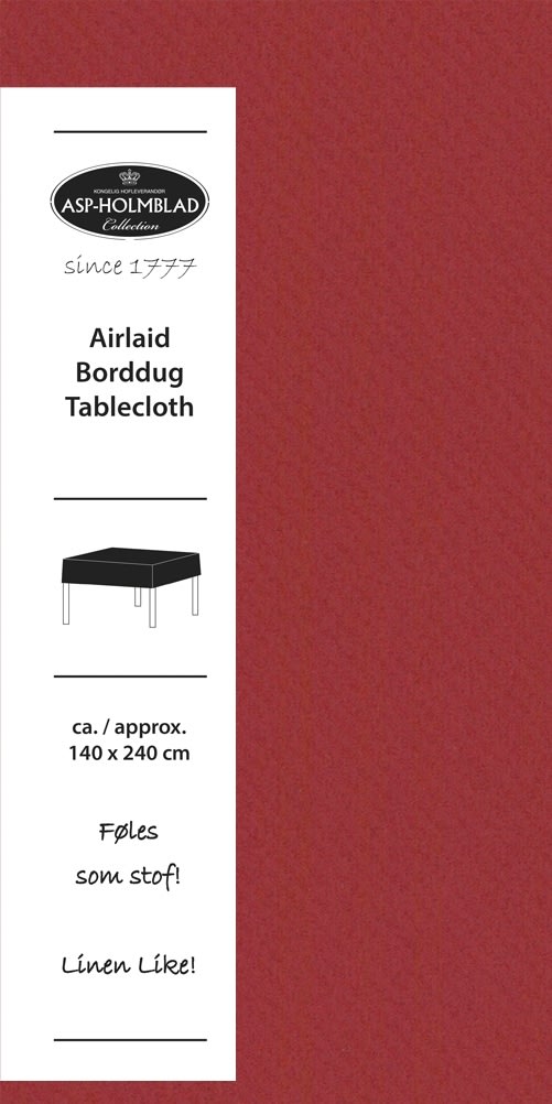 Foldedug, Airlaid, 140x240 cm, Rød