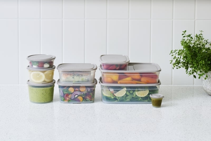Sustain opbevaringsboks, gråbrun, 0,45L.