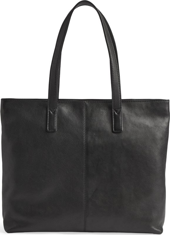 Markberg Molina Shopper, zero waste læder, sort