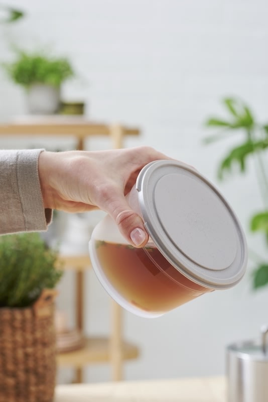 Sustain opbevaringsboks, gråbrun, 0,6L.