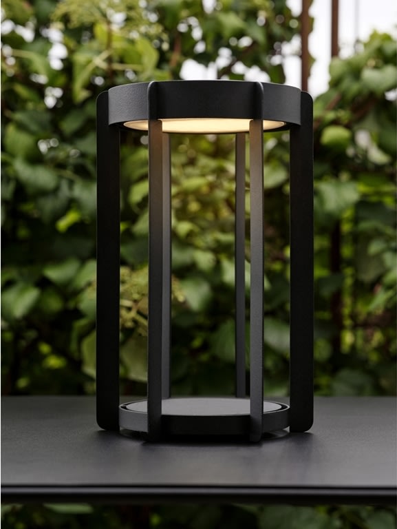 Zone Firefly LED lanterne, Ø19 x H30 cm, sort