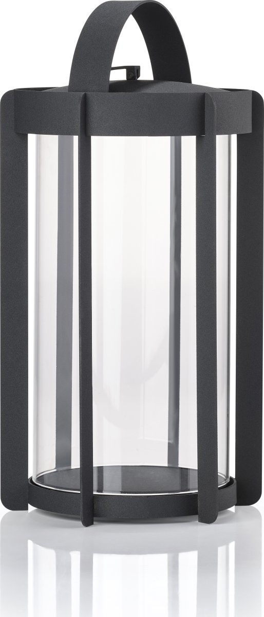 Zone Firefly Lanterne, m. glas, H35 cm, sort stål