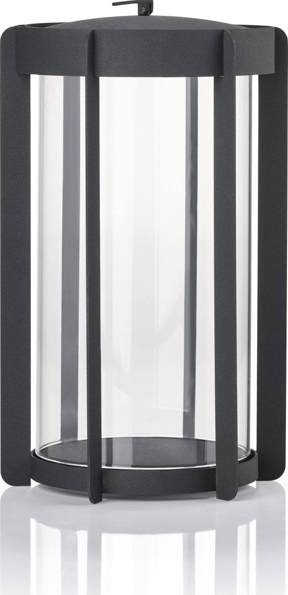 Zone Firefly Lanterne, m. glas, H35 cm, sort stål