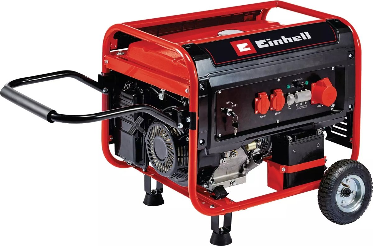 Einhell Generator m/hjul 4-taktsmotor, 6500W