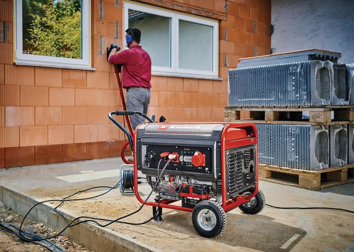 Einhell Generator m/hjul 4-taktsmotor, 6500W