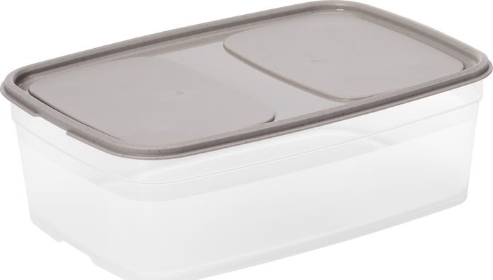 Sustain opbevaringsboks, gråbrun, 2,2L.
