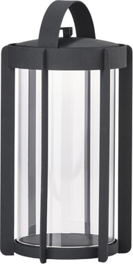 Zone Firefly Lanterne, m. glas, H25 cm, sort stål
