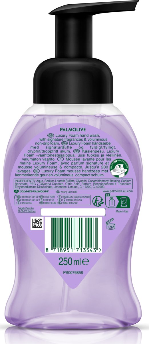 Palmolive Skum Håndsæbe, Lavendel, 250 ml