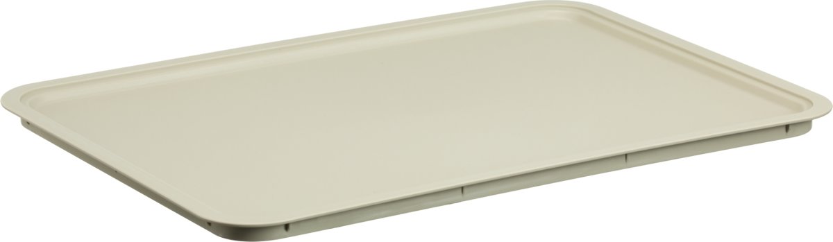 Akita låg, stor, beige