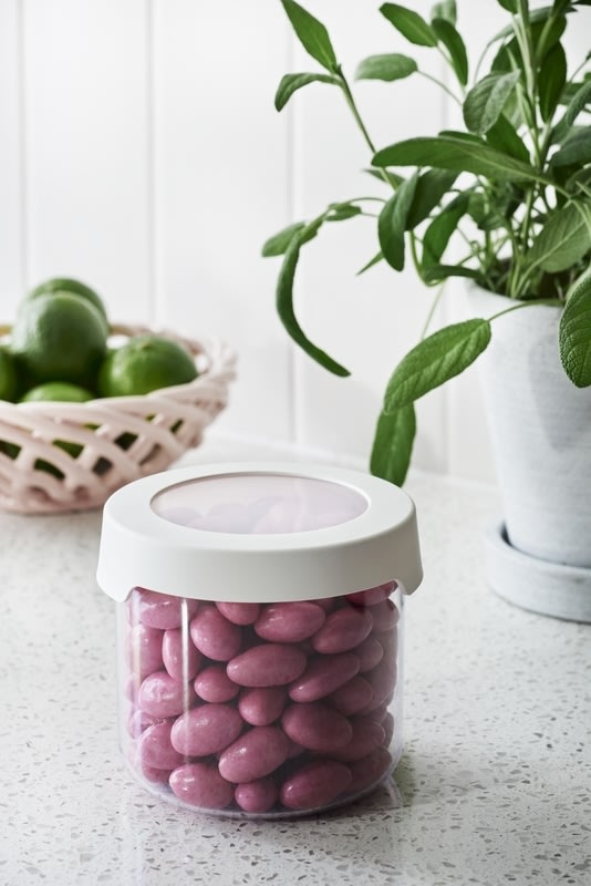 Vision opbevaringsboks, m/skruelåg, rund, 0,75 L